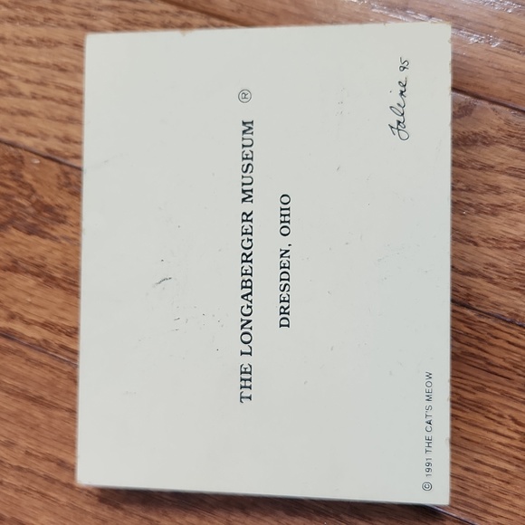 The Cat's Meow Village Longaberger Set of 2 Vintage - Picture 5 of 17